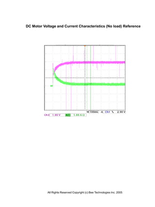 DC Motor Voltage and Current Characteristics (No load) Reference




            All Rights Reserved Copyright (c) Bee Technologies Inc. 2005
 