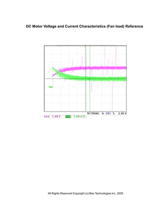 DC Motor Voltage and Current Characteristics (Fan load) Reference




            All Rights Reserved Copyright (c) Bee Technologies Inc. 2005
 