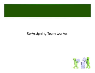 Re‐Assigning Team worker 
 