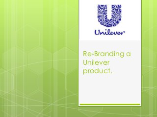 Re-Branding a 
Unilever 
product. 
 