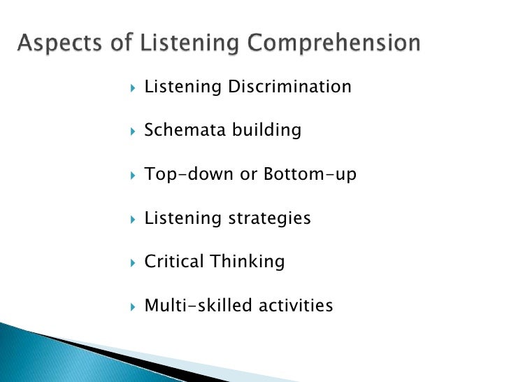 essays on listening comprehension essays on listening comprehension