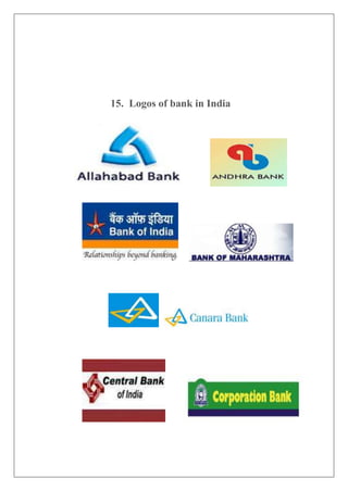 15. Logos of bank in India
 