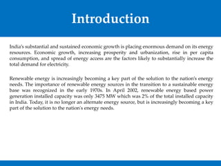 Renewable Energy in India | PDF