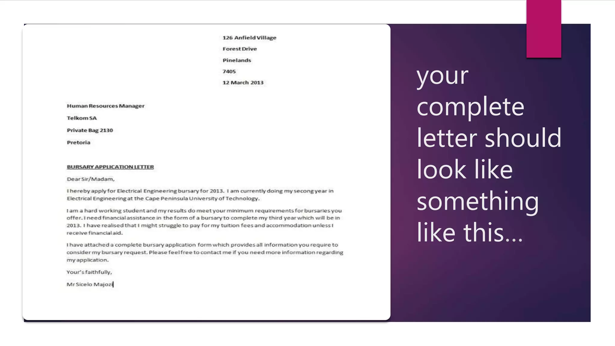 Formal letter. | PPTX