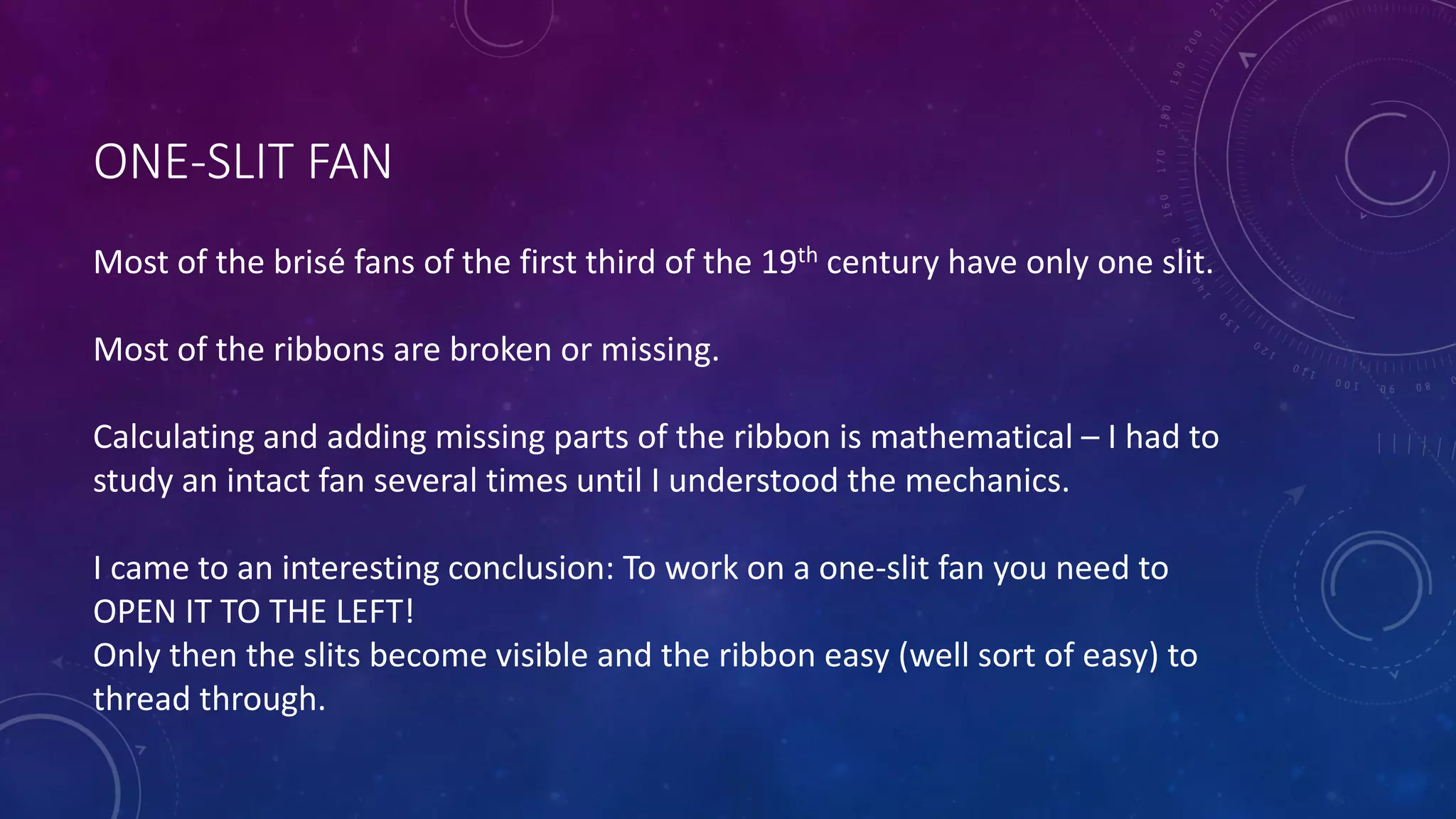 Re ribboning fans | PDF