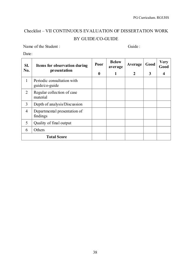 Phd thesis evaluation proforma