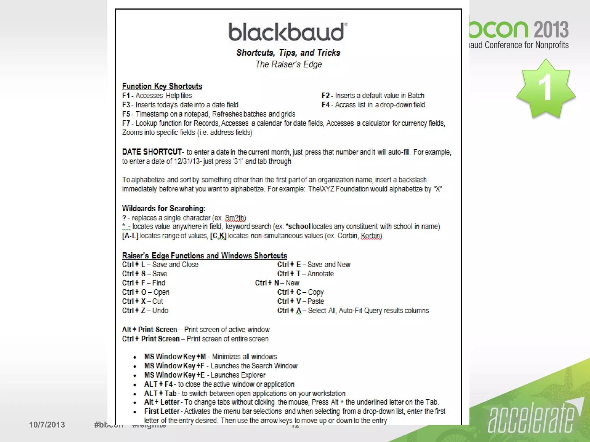 10/7/2013 #bbcon #reignite 12
1
 