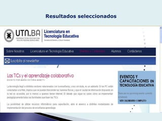 Resultados seleccionados
 