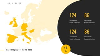 2 1
+4
%
Ascscascas
ffwefe wefrewfew
124
Ascscascas
ffwefe wefrewfew
86
Ascscascas
ffwefe wefrewfew
124
Ascscascas
ffwefe wefrewfew
86
0 5 _ R E S U L T S
M a p i n f o g r a p h i c n a m e h e r e
 