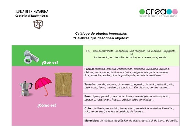Que Palabras Palabras Objetos Que Describen Objetos Describen Objetos Palabras Que Palabras Describen Que Describen kwOPXn08