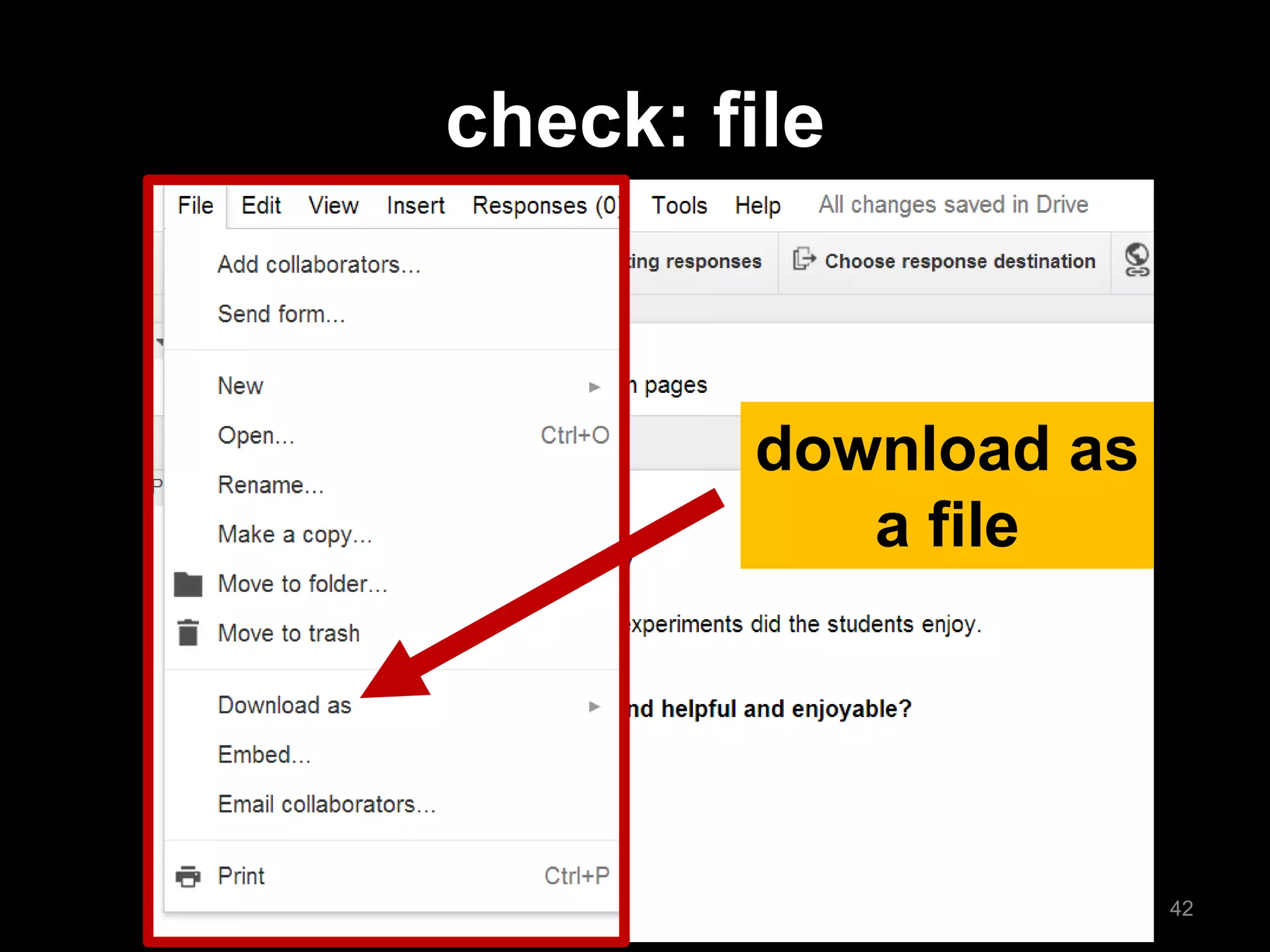 download as a file 
check: file 
42  