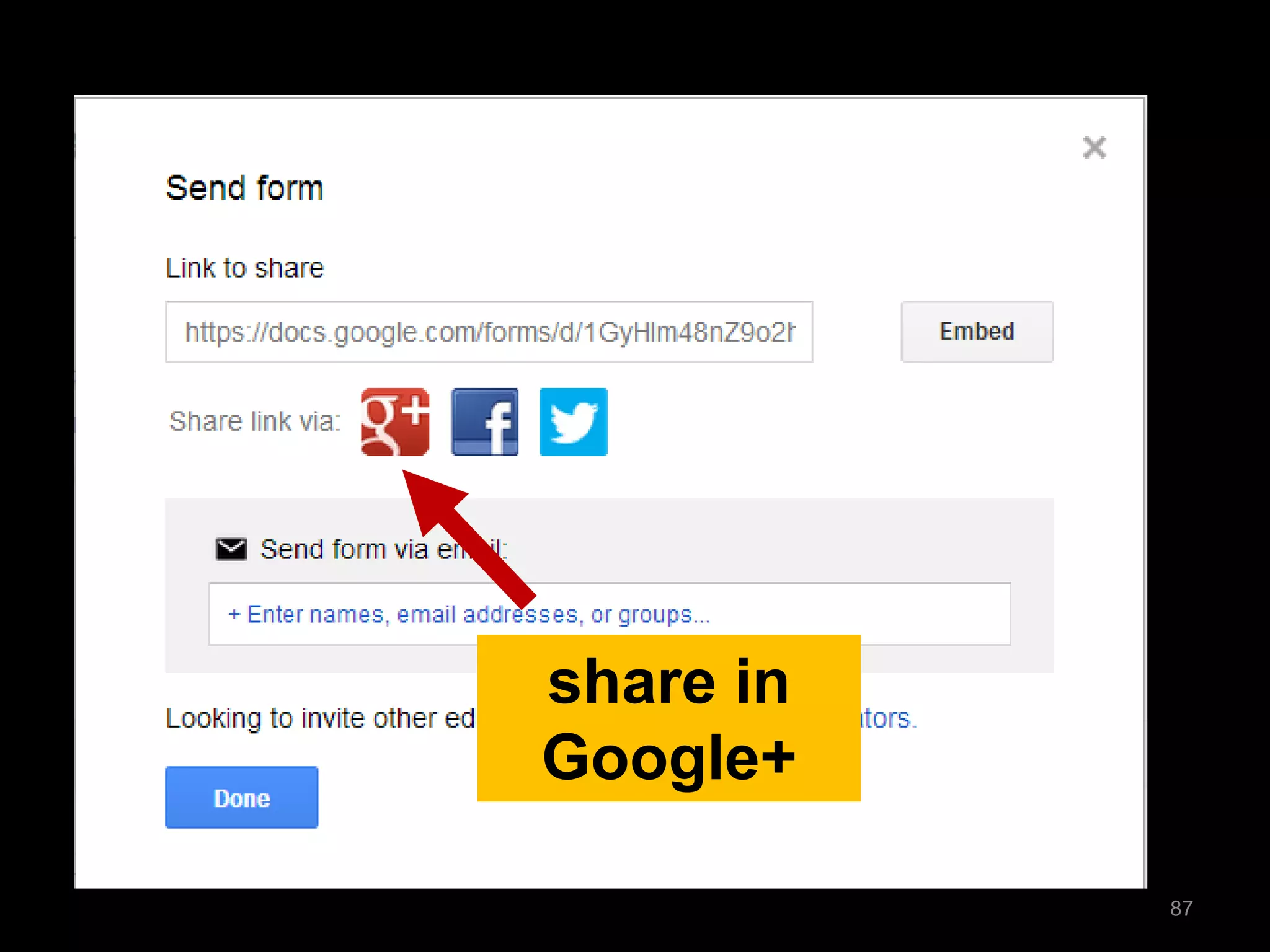 share in Google+ 
87  