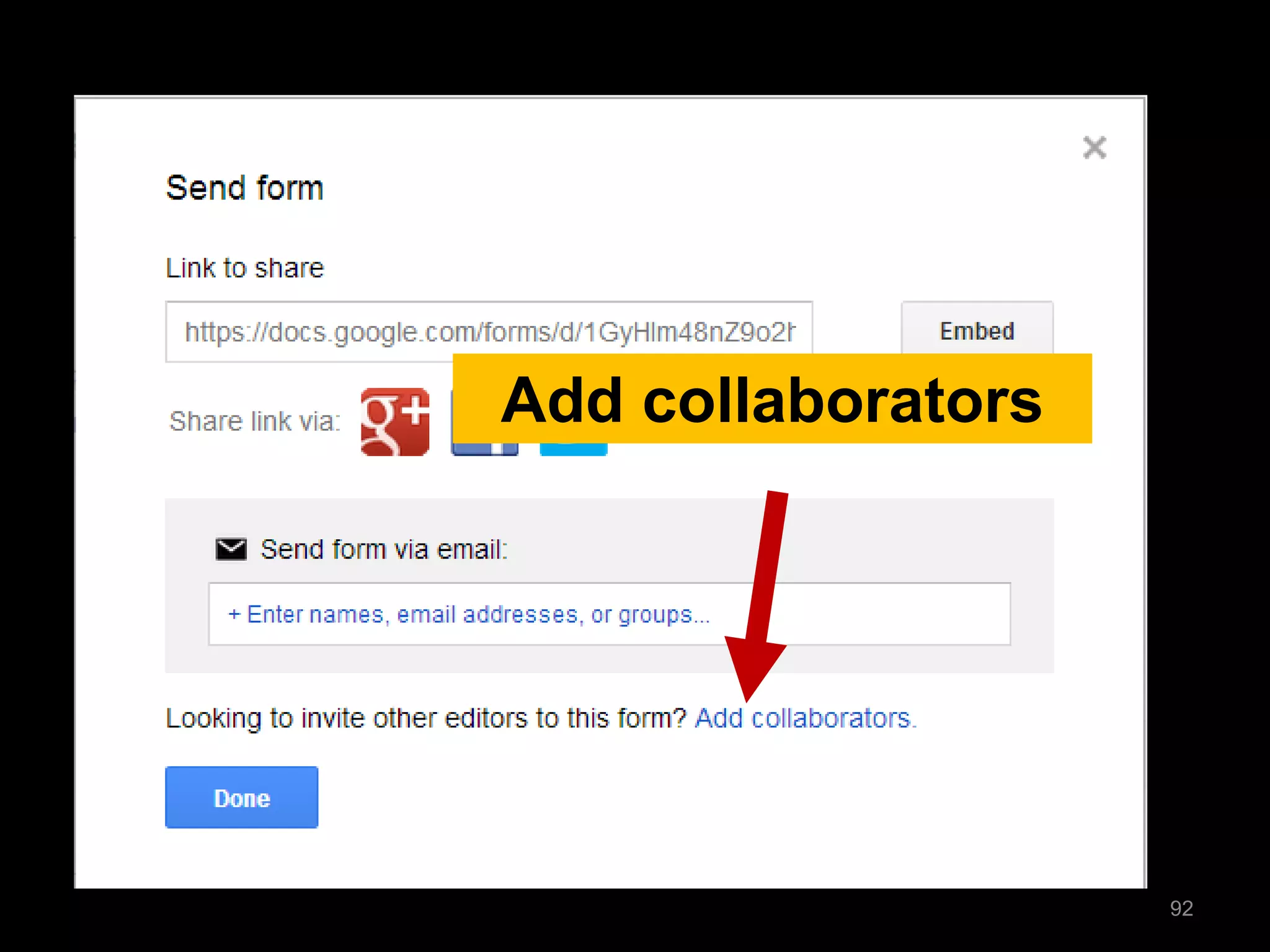 Add collaborators 
92  