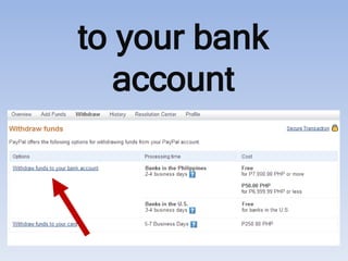 Paypal Tutorial: How to Open and Set- Up Your Account | PDF
