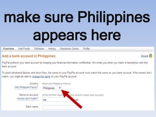 Paypal Tutorial: How to Open and Set- Up Your Account | PDF