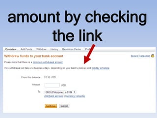 Paypal Tutorial: How to Open and Set- Up Your Account | PDF
