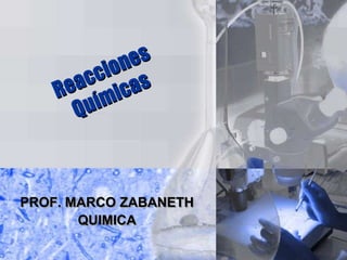 Reacciones Químicas PROF. MARCO ZABANETH QUIMICA 