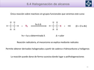 Halogenacion Hoja de trabajo para Principios de Química Orgánica | PDF