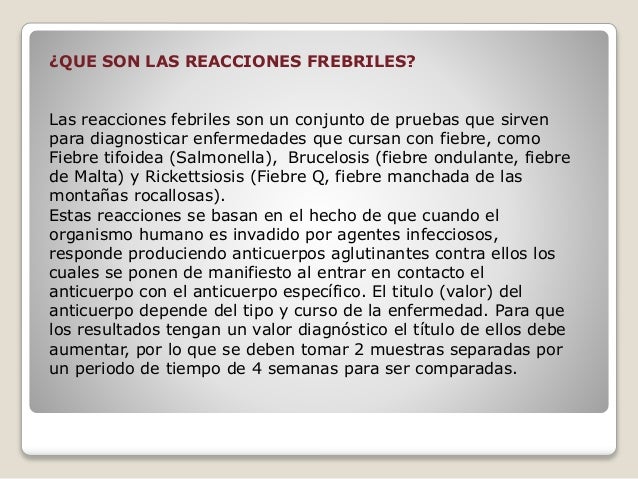 REACCIONES FEBRILES