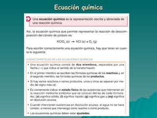 Ecuación química 
