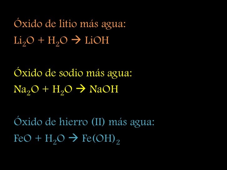 Reacciones qumicas