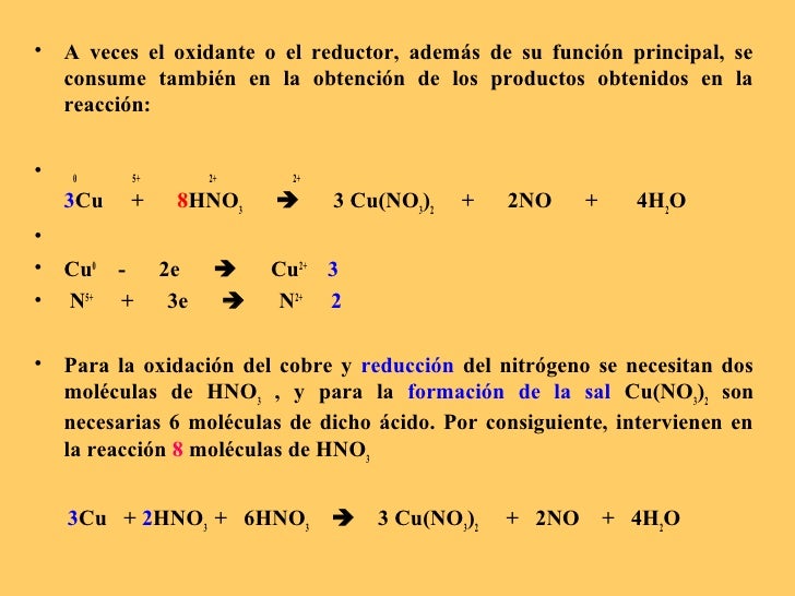3cu 8hno3 3cu No3 2 2no 4h2o