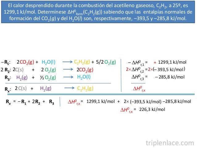 Reaccion Quimica 2 Termodinamica Quimica Ejercicio 08 Calculo De