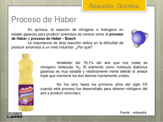 Reaccion quimica V