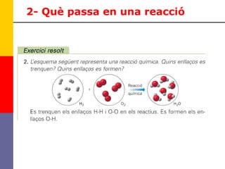 2- Què passa en una reacció 