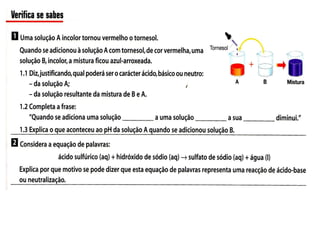 Reacções ácido base