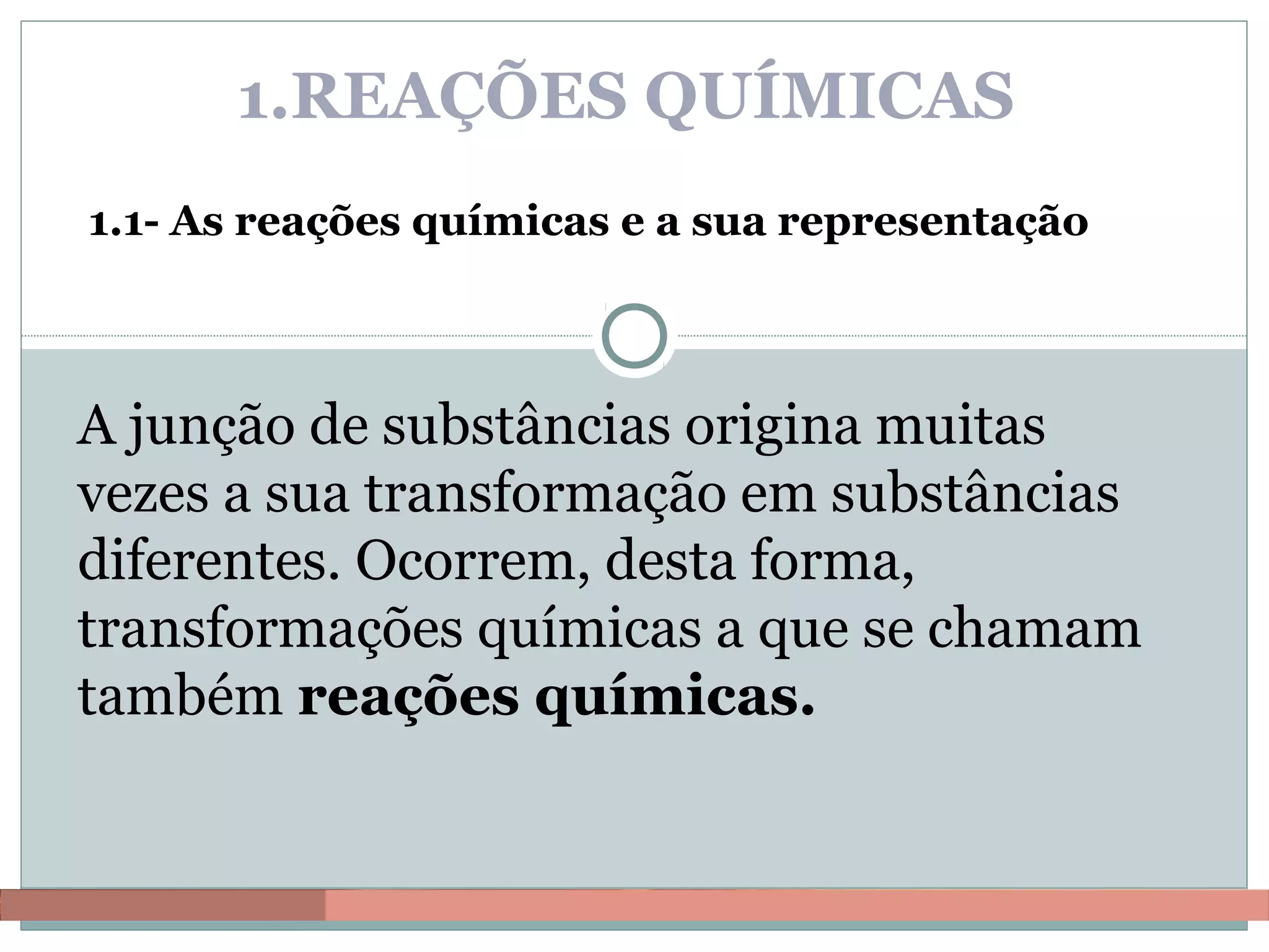 Reacções quimicas parte b | PPT