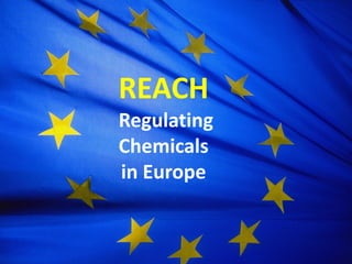 REACH
Regulating
Chemicals
in Europe
 