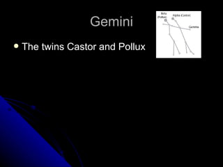 Gemini The twins Castor and Pollux 