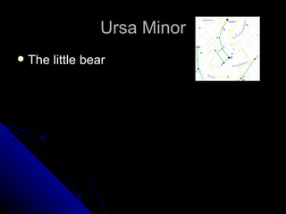 Ursa Minor The little bear 