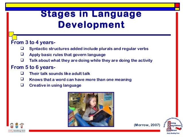 Stages Of Oral Language Development 73