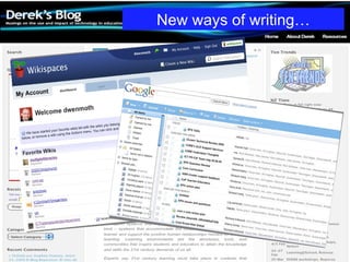 New ways of writing… 