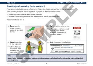 Comprehensive Training Guide for Operating Reach Stackers Safely | PDF