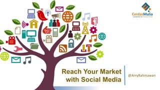 Reach Your Market
with Social Media
@ArryRahmawan
 