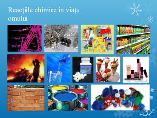 Reacţiile chimice în viaţa 
omului 
 