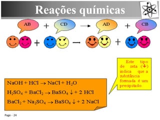 Reações químicas
Page 24
 