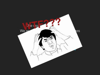 The usage of React is intuitive
React is FAST!!!
We re-render whenever state changes
Re-rendering seems expensive…
But the truth is
WTF???
 