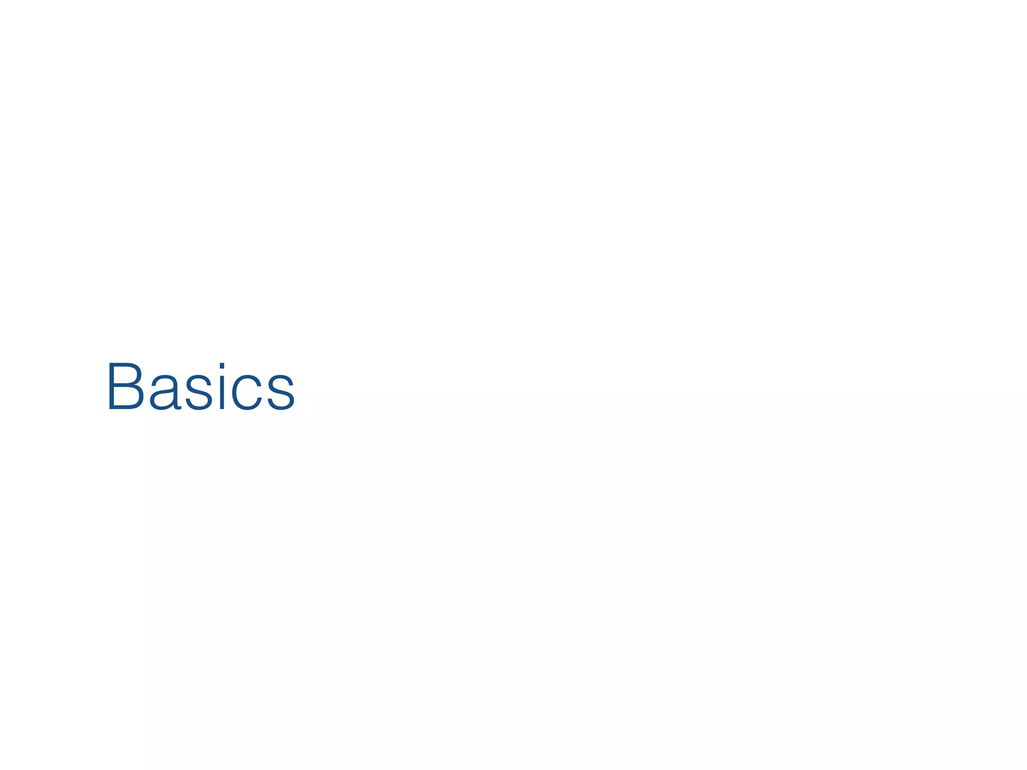 Basics 