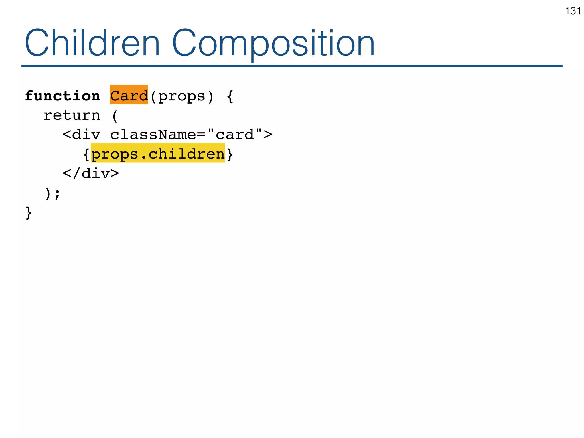 Children Composition 131 Card Contents 