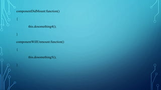 Basic React Knowledge. | PPTX