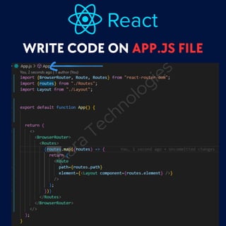 How to create react.js routing | PDF