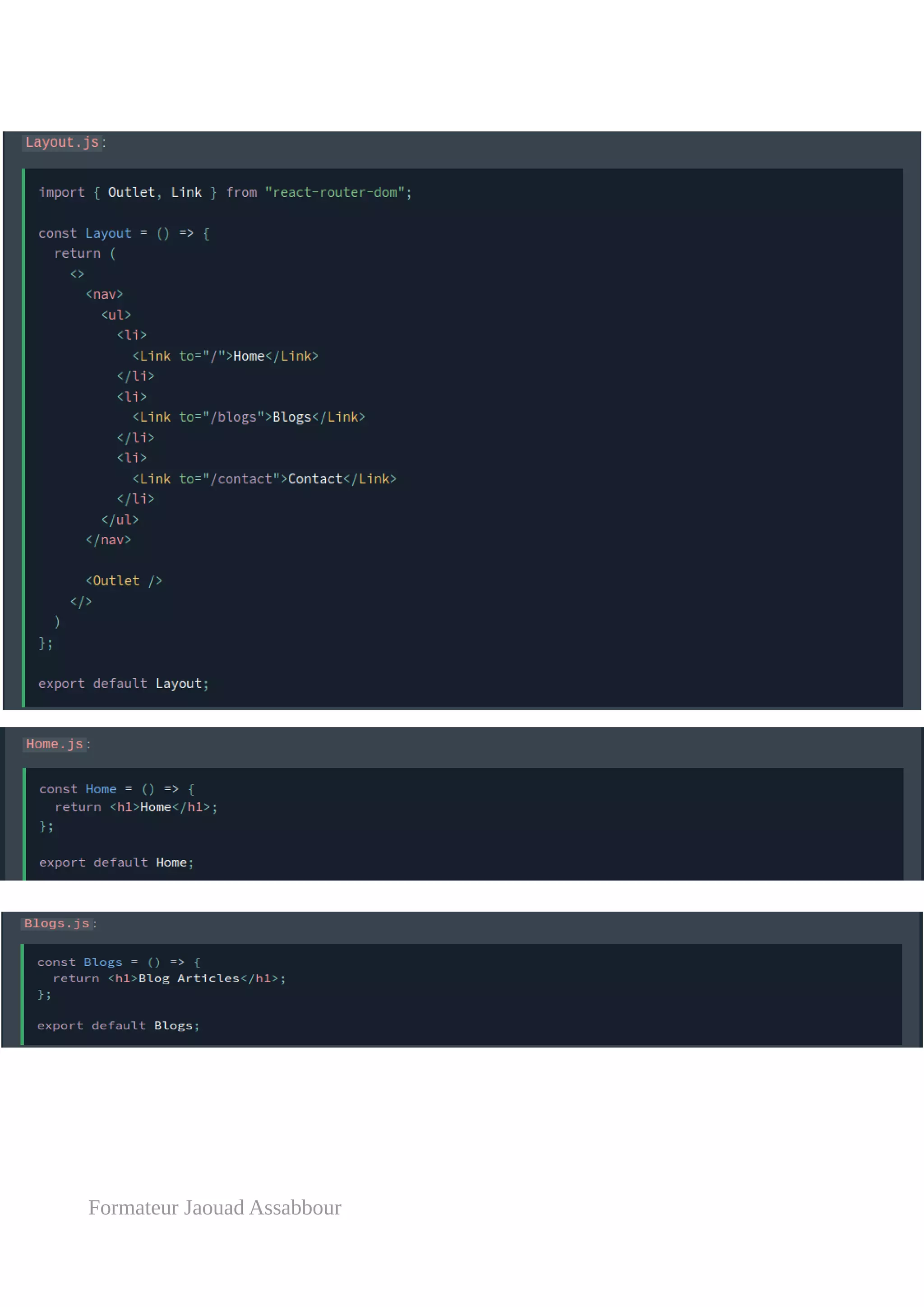 Formateur Jaouad Assabbour
 