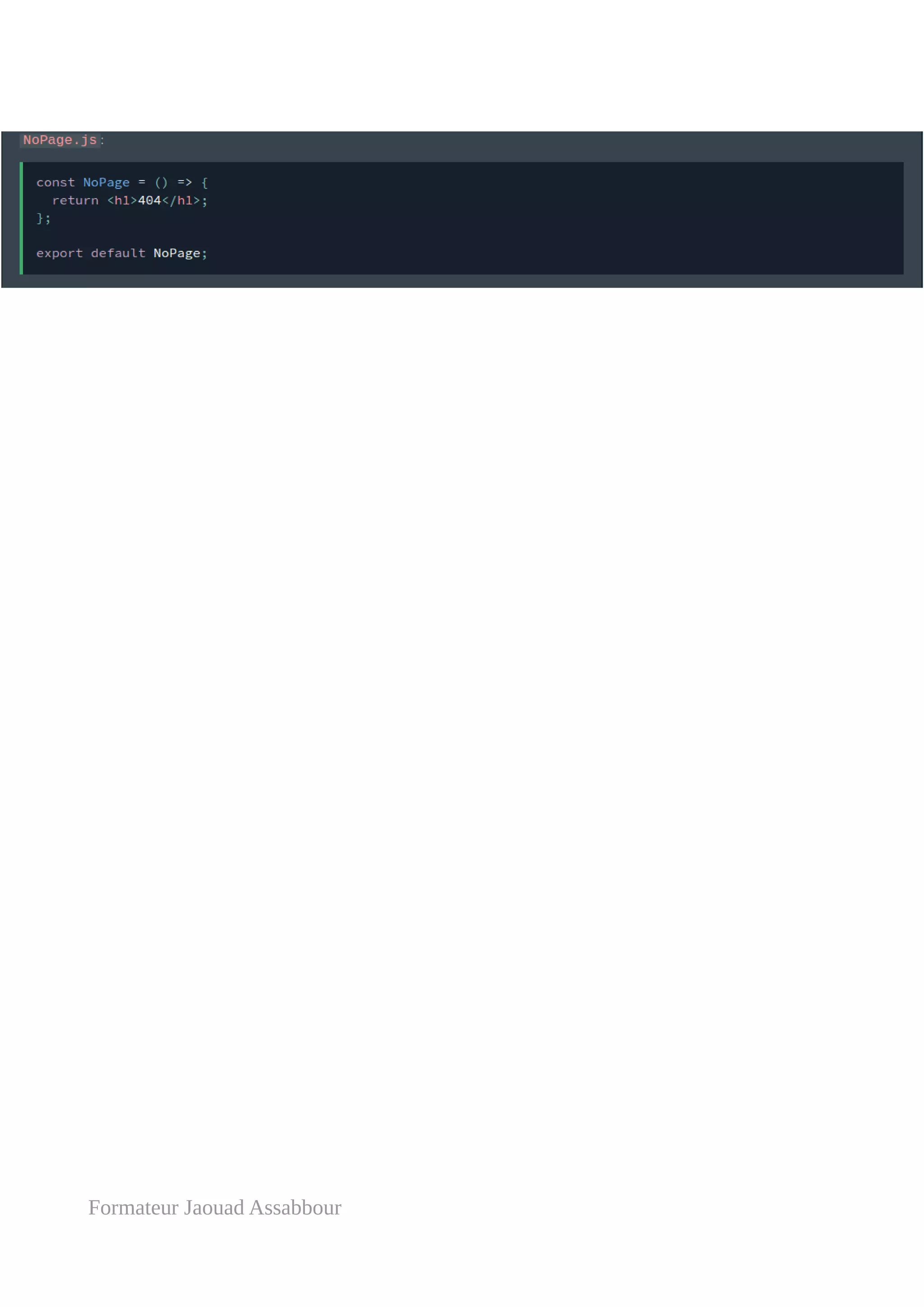 Formateur Jaouad Assabbour
 