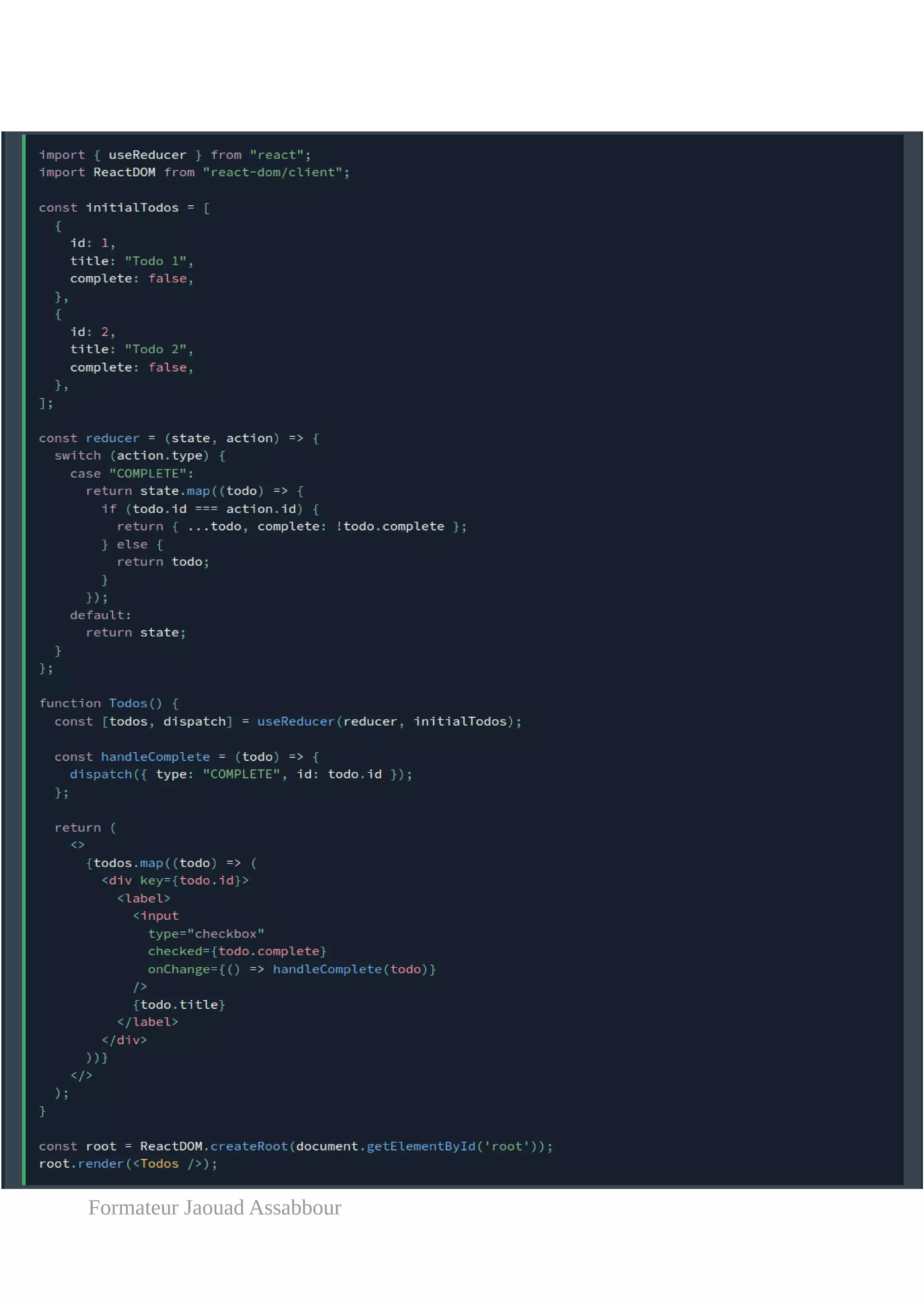 Formateur Jaouad Assabbour
 
