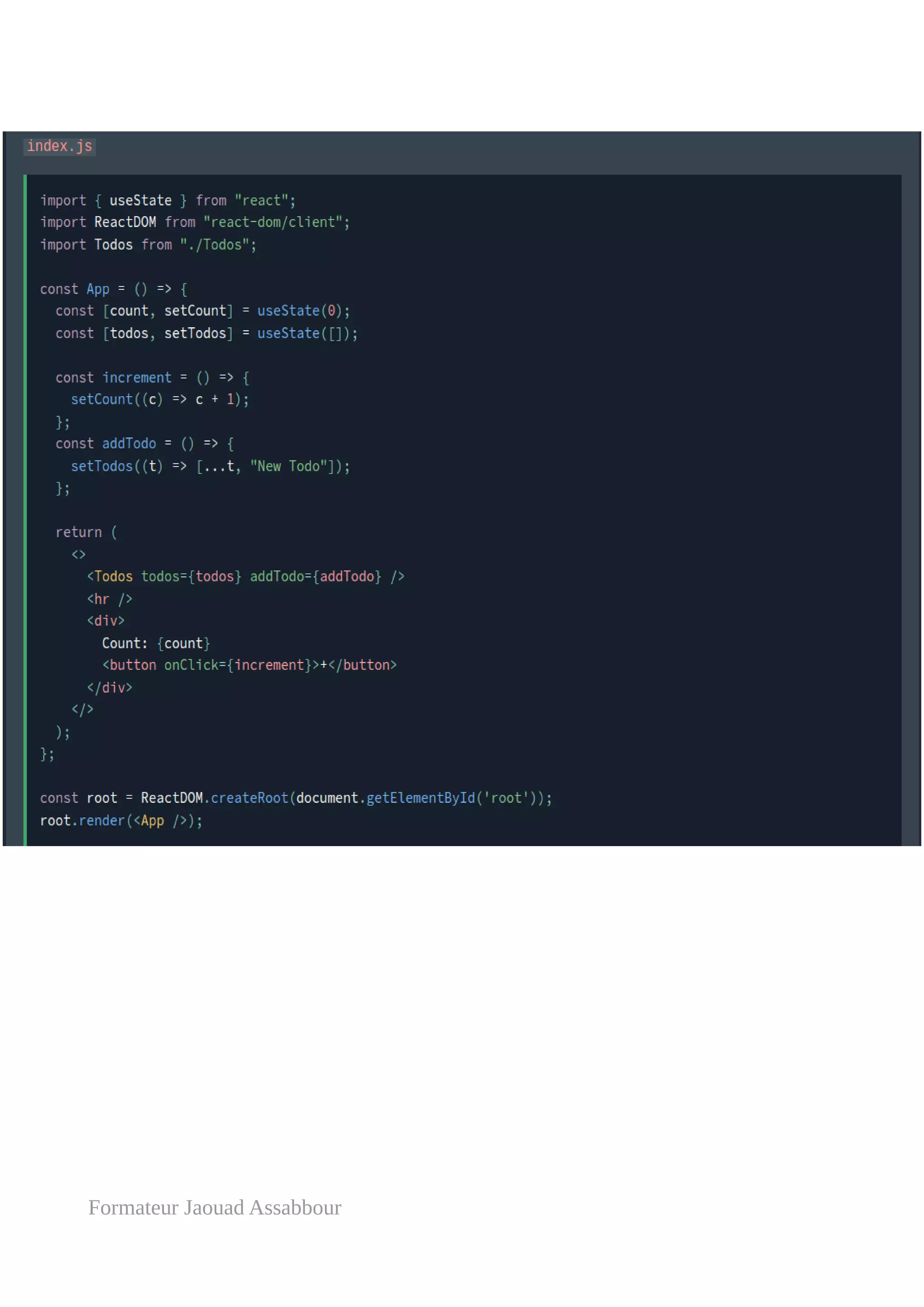 Formateur Jaouad Assabbour
 