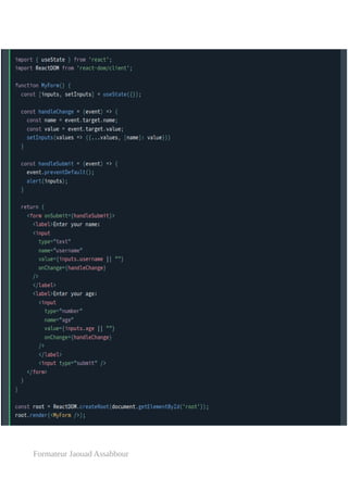 Formateur Jaouad Assabbour
 